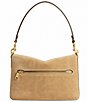 COACH Chain Tabby Suede Shoulder Bag, Color:Sand - Image 2