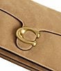 COACH Chain Tabby Suede Shoulder Bag, Color:Sand - Image 4