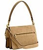 COACH Chain Tabby Suede Shoulder Bag, Color:Sand - Image 5