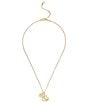 COACH Charming Charms Signature Heart Short Pendant Necklace, Color:Shiny Gold - Image 2