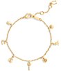 COACH Charming Charms Signature Line Bracelet, Color:Shiny Gold - Image 2