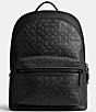 Color:Black - Image 1 - Charter Signature Polished Pebble Leather Backpack