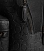 Color:Black - Image 5 - Charter Signature Polished Pebble Leather Backpack