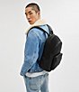 Color:Black - Image 6 - Charter Signature Polished Pebble Leather Backpack