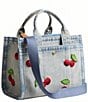 COACH Cherry Denim Cargo Tote Bag 20 - Image 3