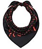 COACH Cherry Mix Printed Silk Square Scarf - Image 1