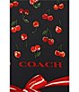 COACH Cherry Mix Printed Silk Square Scarf - Image 4