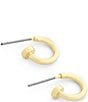 COACH Classic Mini Huggie Hoop Earrings - Image 3