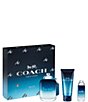 COACH Coach Blue Eau de Toilette 3-Piece Gift Set,New Products : American Fashion Style Bags On Sale