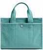 COACH Colored Denim Cargo 26 Tote Bag, Color:Ivy - Image 2