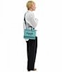 COACH Colored Denim Cargo 26 Tote Bag, Color:Ivy - Image 6