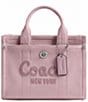 COACH Colored Denim Cargo Tote 20 Bag, Color:Ballerina - Image 1