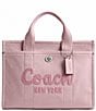 COACH Ballerina Denim Large Cargo Tote Bag, Color:Ballerina - Image 1