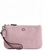 COACH Colored Denim Small Wristlet, Color:Ballerina - Image 1