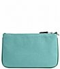 COACH Colored Denim Small Wristlet, Color:Ivy - Image 2