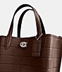 COACH Willow Crocodile Tote 24 Bag, Color:Maple - Image 4