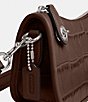 COACH Swinger 20 Crocodile Embossed Shoulder Bag, Color:Maple - Image 4