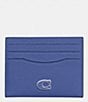 Color:BlueBerry - Image 1 - Crossgrain Leather Flat Card Case