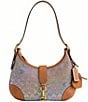 COACH Hamptons Crystal Signature Rainbow Jacquard Shoulder Bag, Color:Rainbow Multi - Image 1