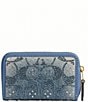 COACH Crystal Denim Essential Small Zip Around Card Case - Image 1