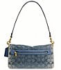 COACH Crystal Signature Denim Tabby 26 Shoulder Bag - Image 3