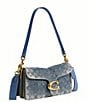 COACH Crystal Signature Denim Tabby 26 Shoulder Bag - Image 5