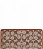 COACH Crystal Signature Jacquard Essential Slim Wallet, Color:Burnished Amber - Image 1