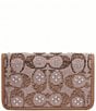 COACH Crystal Signature Jacquard Slim Card Case - Image 1