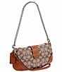 COACH Crystal Signature Jacquard Soho 25 Contrast Trim Shoulder Bag, Color:Burnished Amber - Image 4