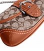 COACH Crystal Signature Jacquard Soho 25 Contrast Trim Shoulder Bag, Color:Burnished Amber - Image 5