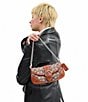 COACH Crystal Signature Jacquard Soho 25 Contrast Trim Shoulder Bag, Color:Burnished Amber - Image 6