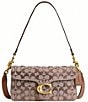 COACH Tabby 26 Crystal Signature Jacquard Shoulder Bag - Image 1