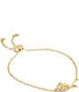 Color:Gold - Image 1 - Daisy Slider Adjustable Bracelet