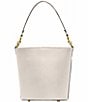 Color:Chalk - Image 1 - Dakota Glovetanned Leather Bucket Bag