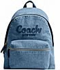 COACH Denim Cargo Backpack, Color:Indigo - Image 1