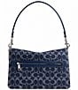 COACH Tabby Denim Logo Chain Shoulder Bag, Color:Deep Blue - Image 2