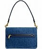 COACH Tabby Denim Chain Shoulder Bag, Color:Deep Blue - Image 2