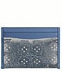 COACH Denim Crystal Signature Essential Card Case - Image 1