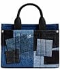 COACH Denim Patchwork Cargo Tote Bag 20, Color:Denim - Image 2