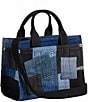 COACH Denim Patchwork Cargo Tote Bag 20, Color:Denim - Image 3