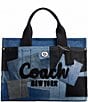 COACH Denim Patchwork Cargo Tote Bag, Color:Denim - Image 1