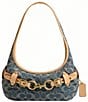 COACH Denim Signature Belted Ergo Small Shoulder Bag - Image 1