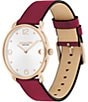Color:Red - Image 3 - Elliot Red Strap Women's Bracelet Watch