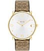 COACH Elliot Signature Women's Watch, Color:Brown - Image 1