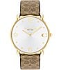 COACH Elliot Signature Women's Watch, Color:Brown - Image 2