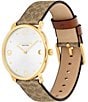 COACH Elliot Signature Women's Watch, Color:Brown - Image 3