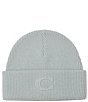 COACH C Embossed Ribbed Knit Beanie - Image 1