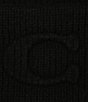 COACH C Embossed Ribbed Knit Beanie - Image 4