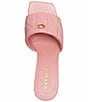 Color:Bubblegum - Image 4 - Emma Quilted Leather Wedge Sandals