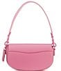 Color:Vivid Pink - Image 2 - Emmy 23 Saddle Crossbody Bag